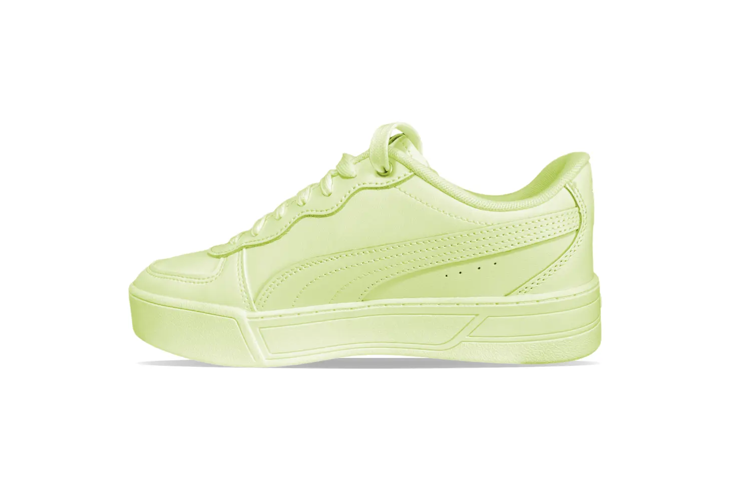 

Женские низкие кроссовки для скейтбординга Skye Cyan Puma, цвет Light Green