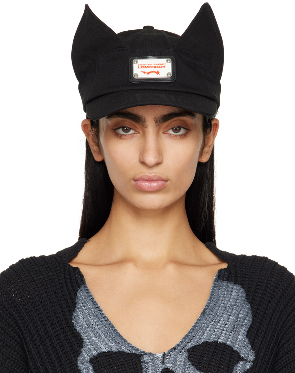 

Кепка с черными ушками Charles Jeffrey Loverboy, цвет Black