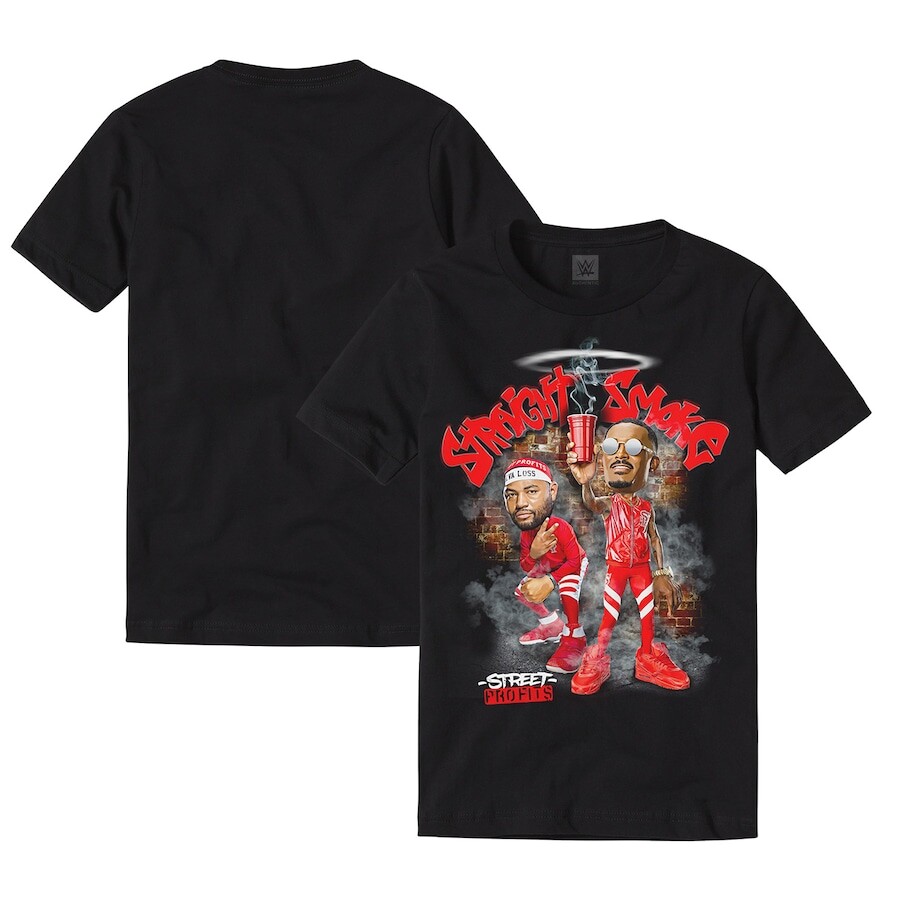 

Футболка с коротким рукавом WWE Authentic Street Profits, черный