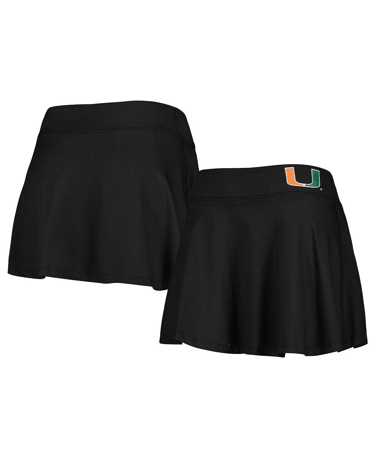 

Женская черная струящаяся юбка Miami Hurricanes ZooZatz, черный