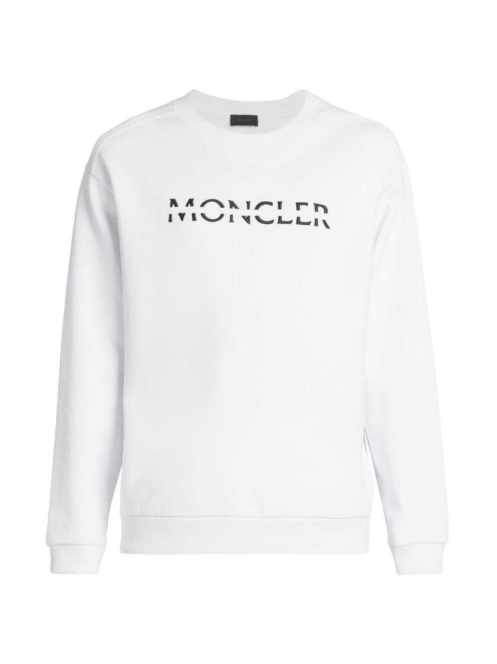

Толстовка с круглым вырезом и логотипом Moncler, белый