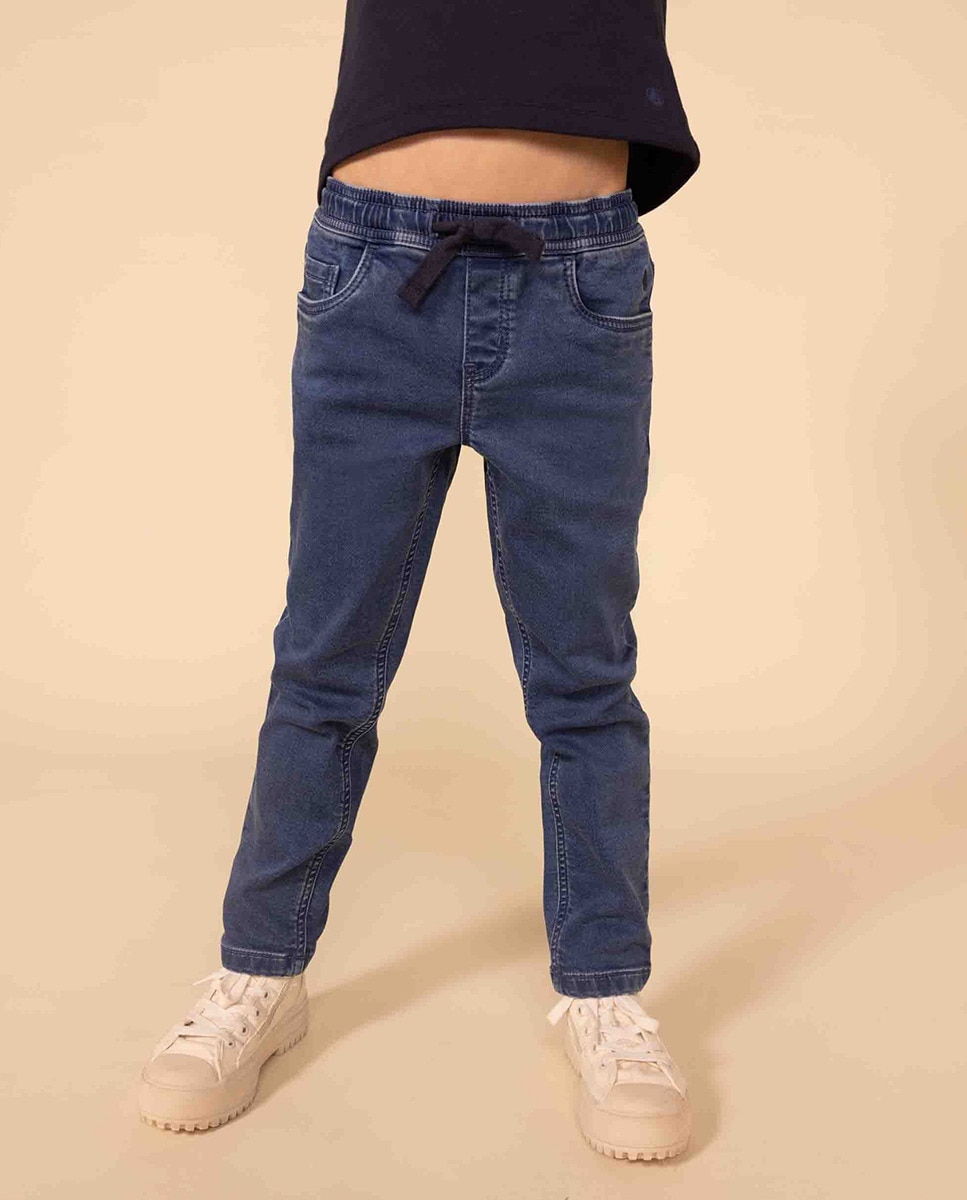 Обычные джинсы для мальчиков Petit Bateau, синий