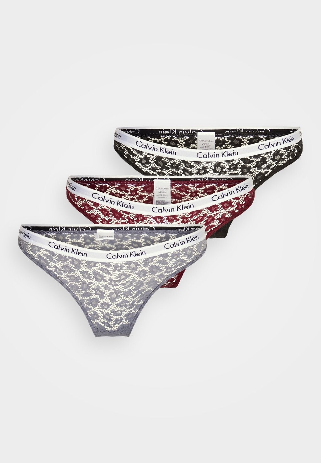 

Трусы BRAZILIAN 3 PACK Calvin Klein Underwear, черный/серый/темно-красный