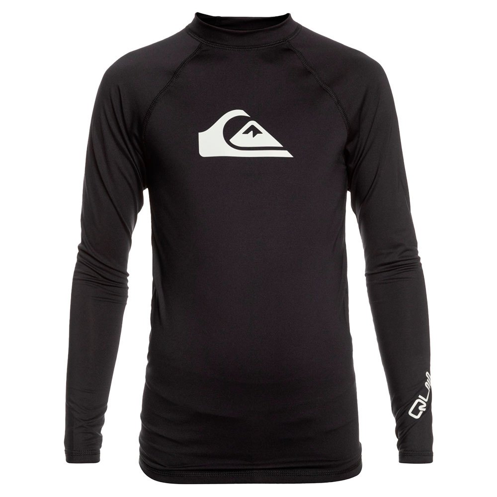 

Рашгард с длинным рукавом Quiksilver All Time Youth, черный