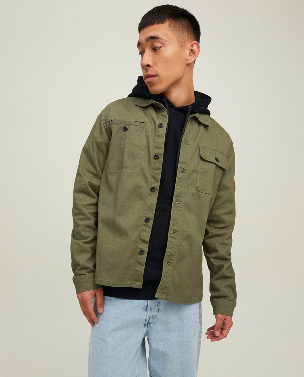 

Мужская рубашка с длинным рукавом Jack & Jones, зеленый