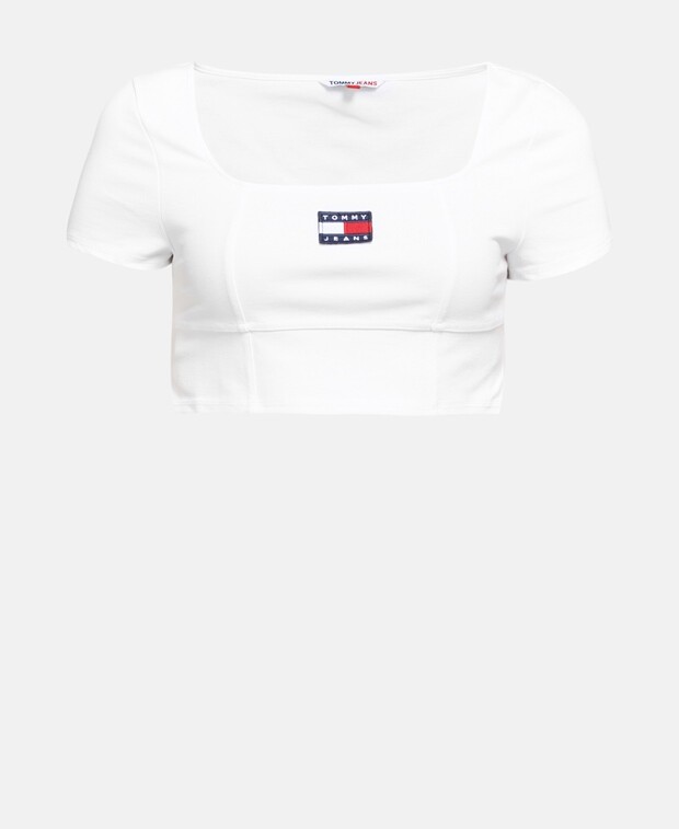 

Укороченный топ Tommy Hilfiger, белый