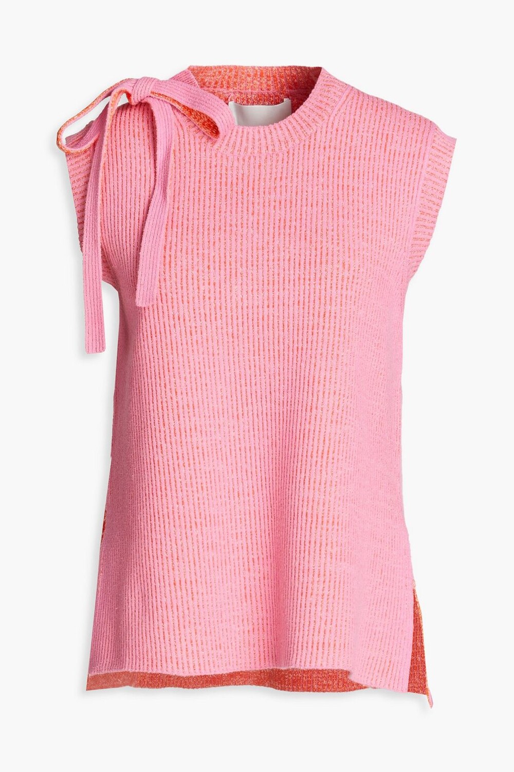 

Топ из смесового хлопка в рубчик с бантом 3.1 PHILLIP LIM, розовый