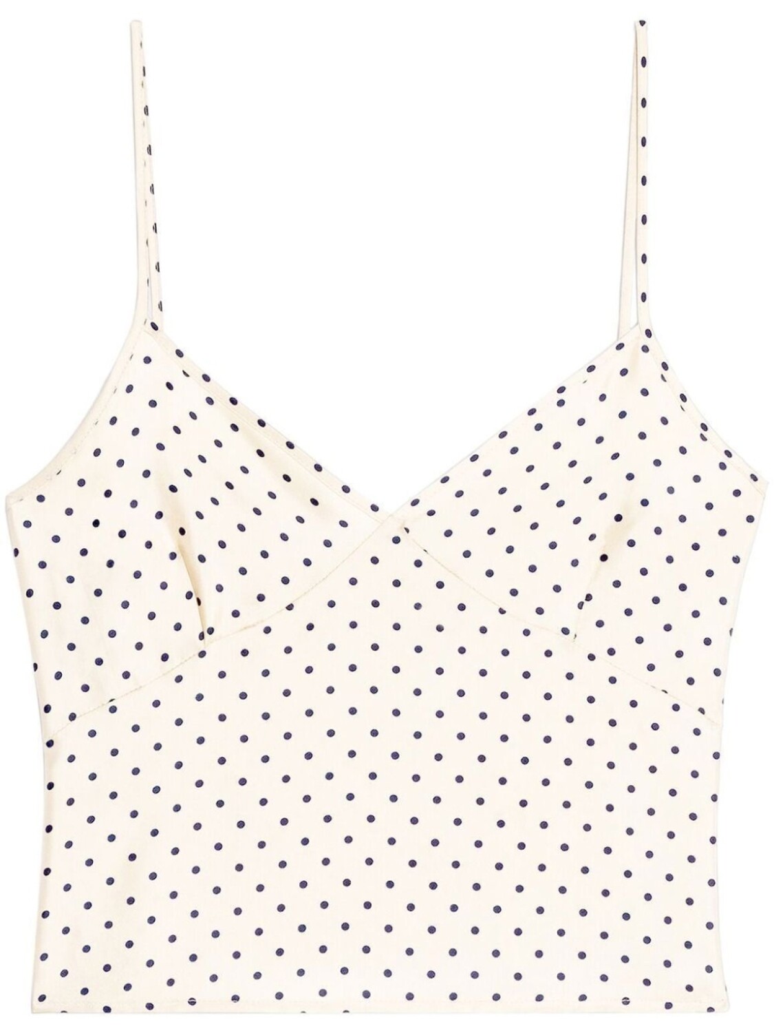 

AMI Paris топ в горох, белый