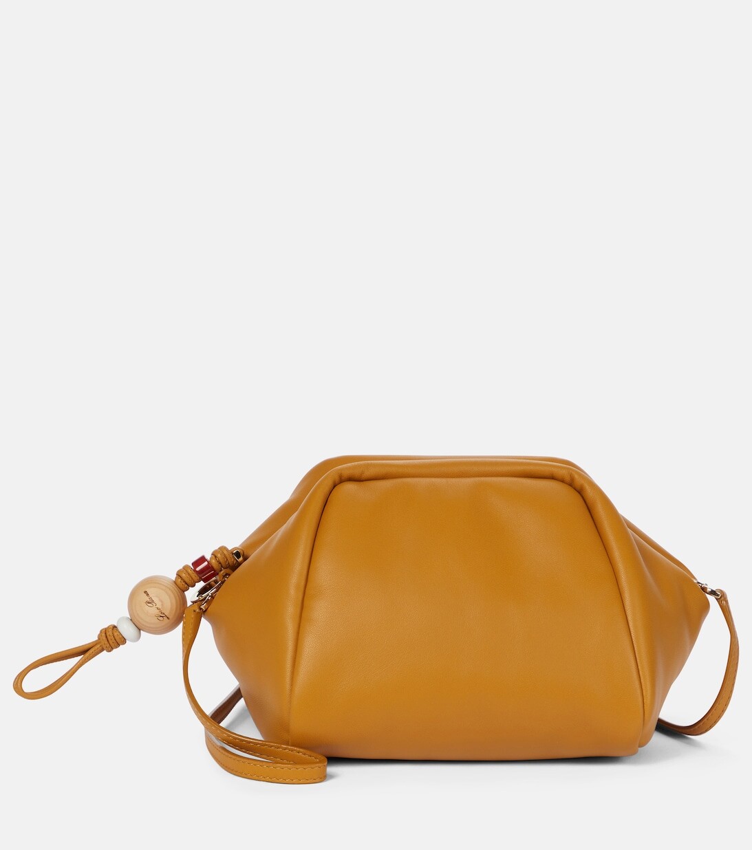 

Pad Pouch Маленький кожаный клатч Loro Piana, желтый