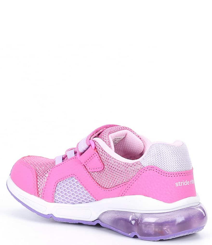 Моющиеся кроссовки с подсветкой Stride Rite Girls Lumi Bounce Made2Play (Молодежные), розовый
