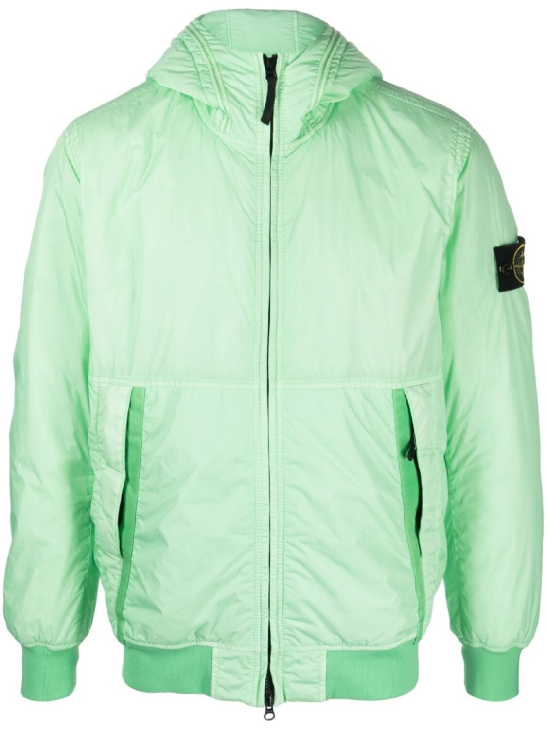 

Stone Island куртка с капюшоном и нашивкой-логотипом, зеленый