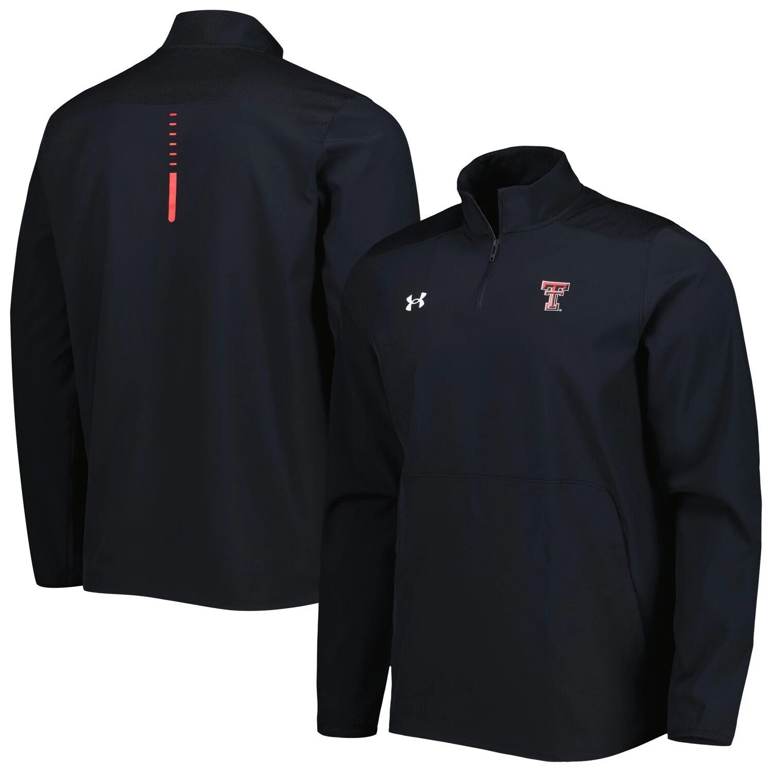 

Мужская черная куртка Texas Tech Red Raiders Motivate 2.0 с молнией в четверть Under Armour