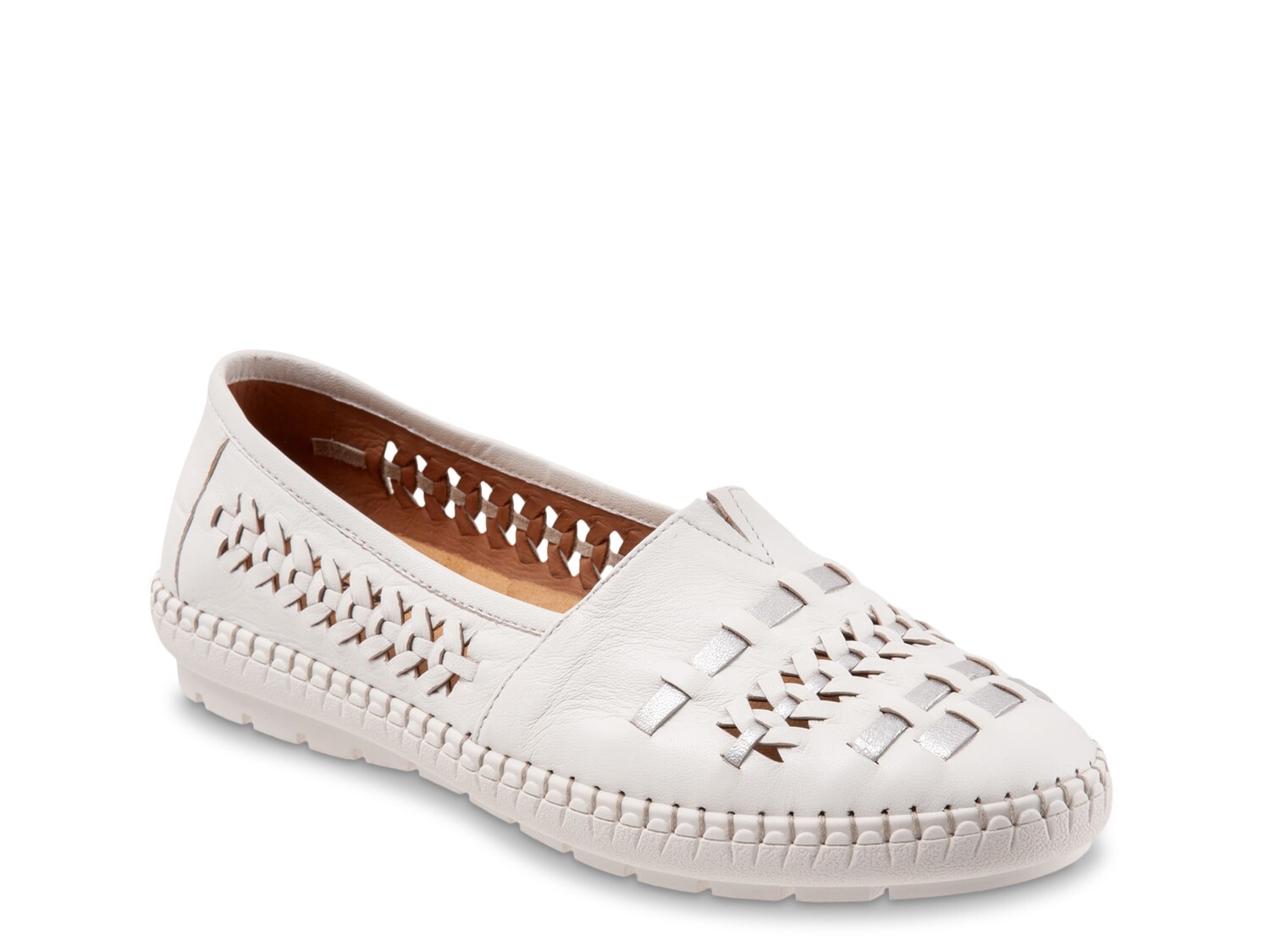 

Лоферы Trotters Rory, белый / серебристый