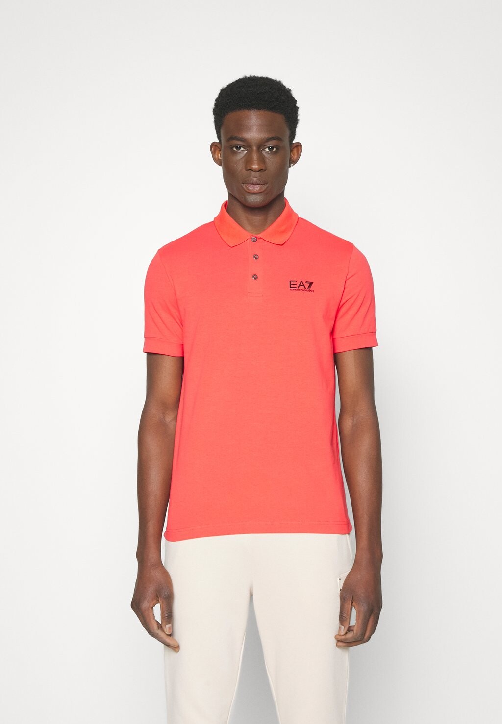 

Поло EA7 Emporio Armani, розовый