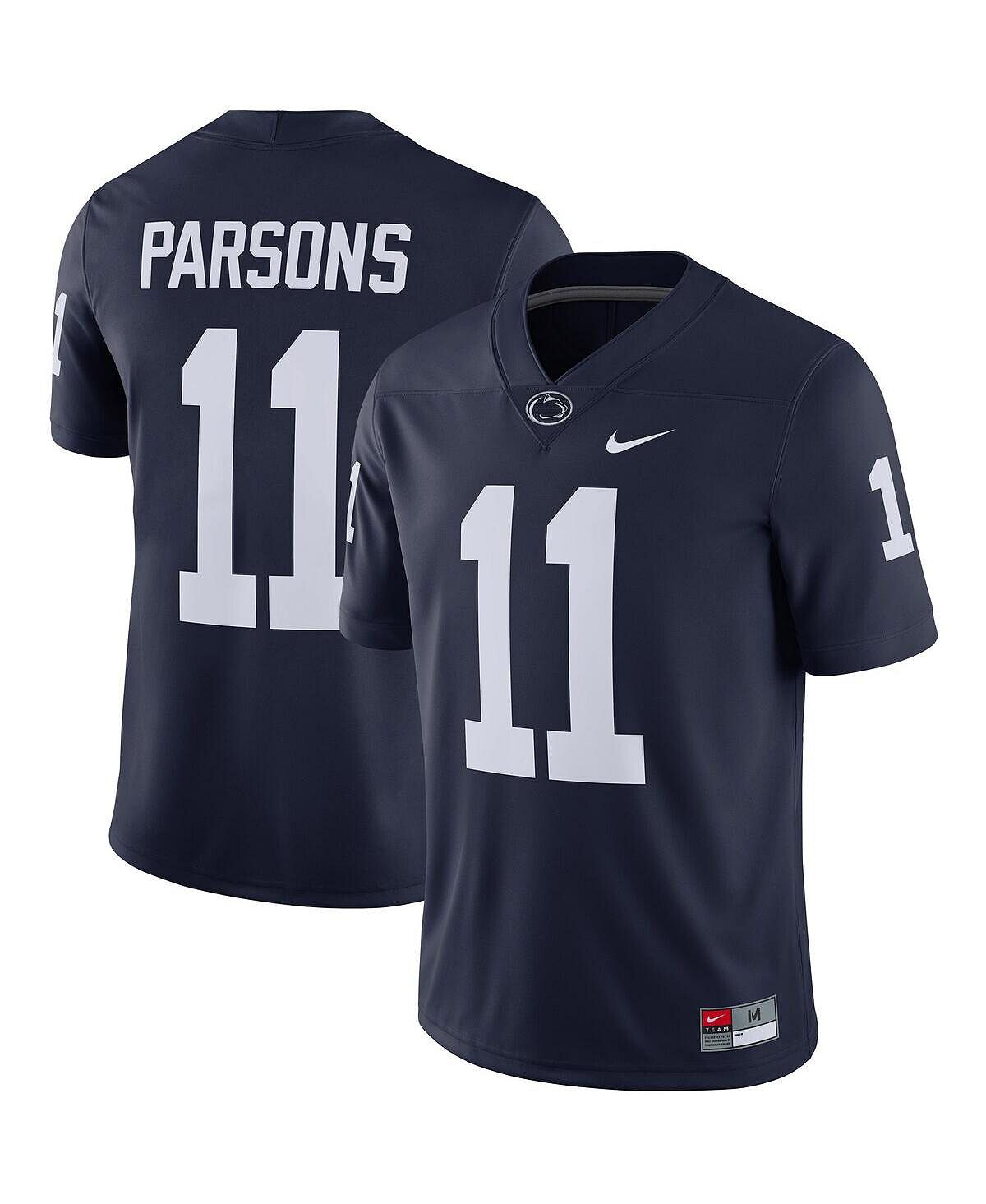 

Мужская футболка Micah Parsons Navy Penn State Nittany Lions 2021 Draft Class Game Jersey Nike