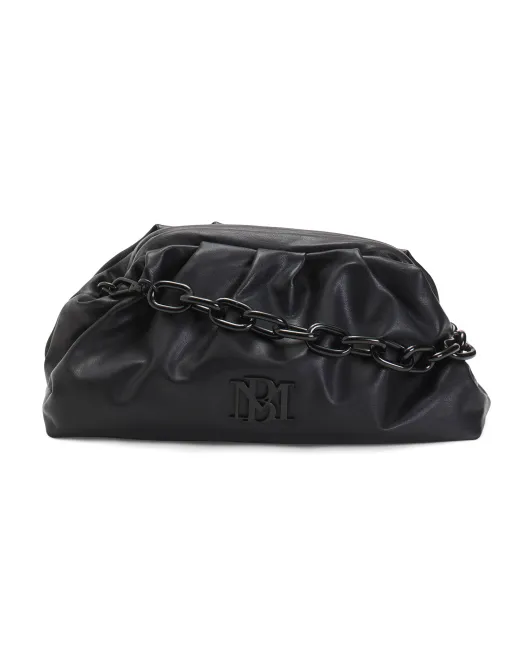 

Завернутый каркасный клатч Badgley Mischka, черный