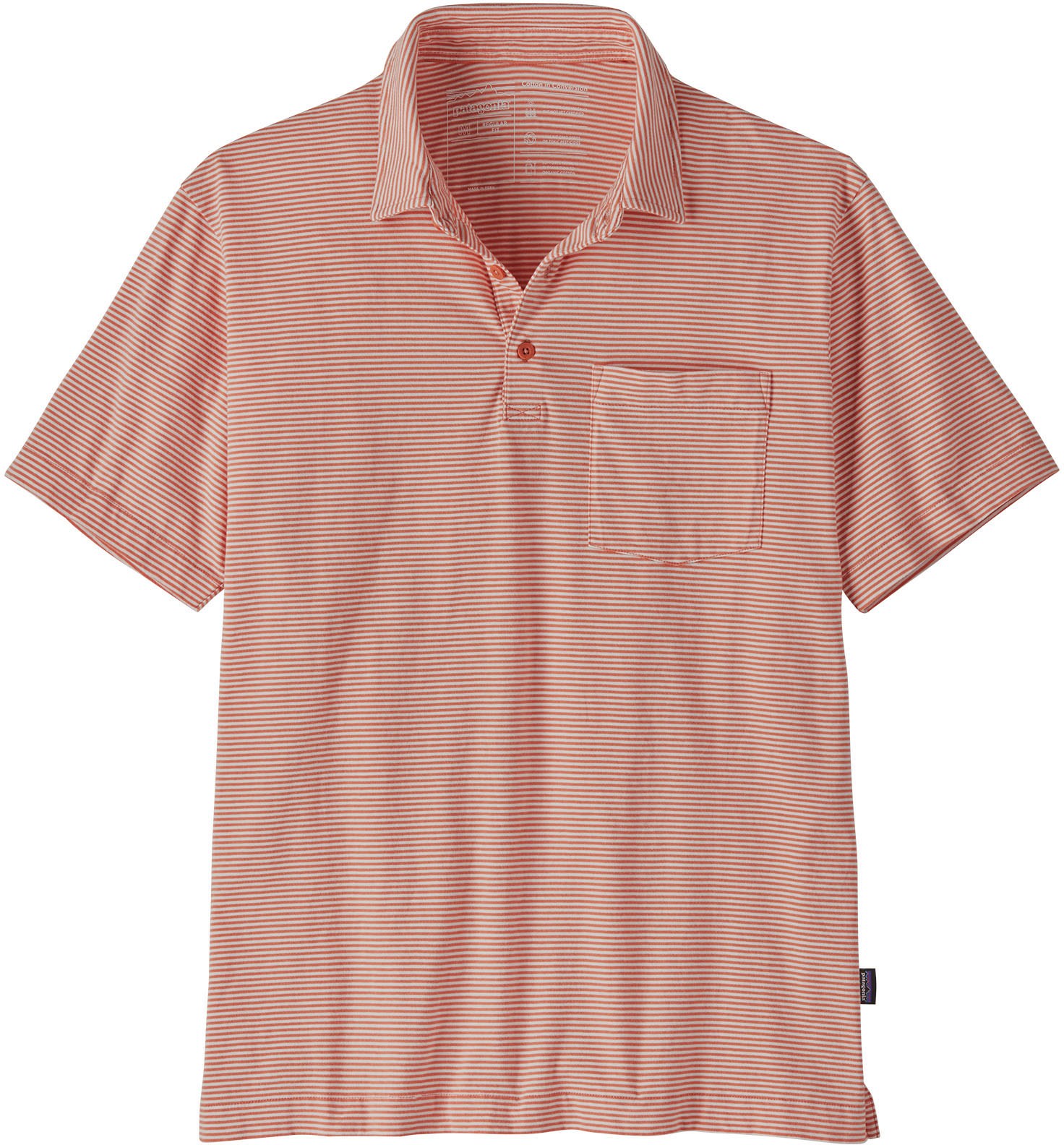 цена Легкая рубашка-поло из хлопка, мужская Patagonia, розовый