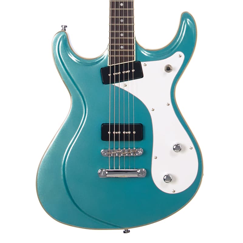 цена Электрогитара Eastwood Guitars Sidejack Baritone - Metallic Blue - Mosrite-inspired Offset Electric Guitar - NEW!
