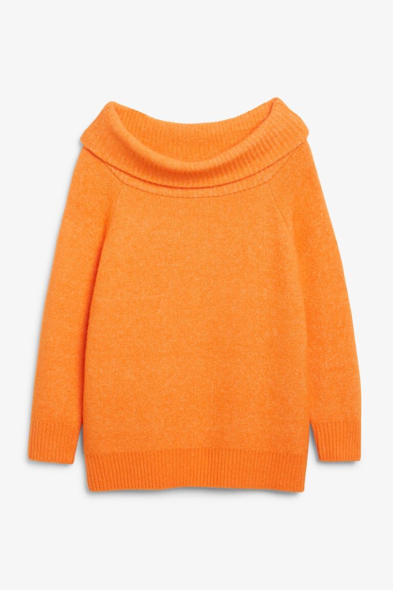

Трикотажный свитер с открытыми плечами Monki