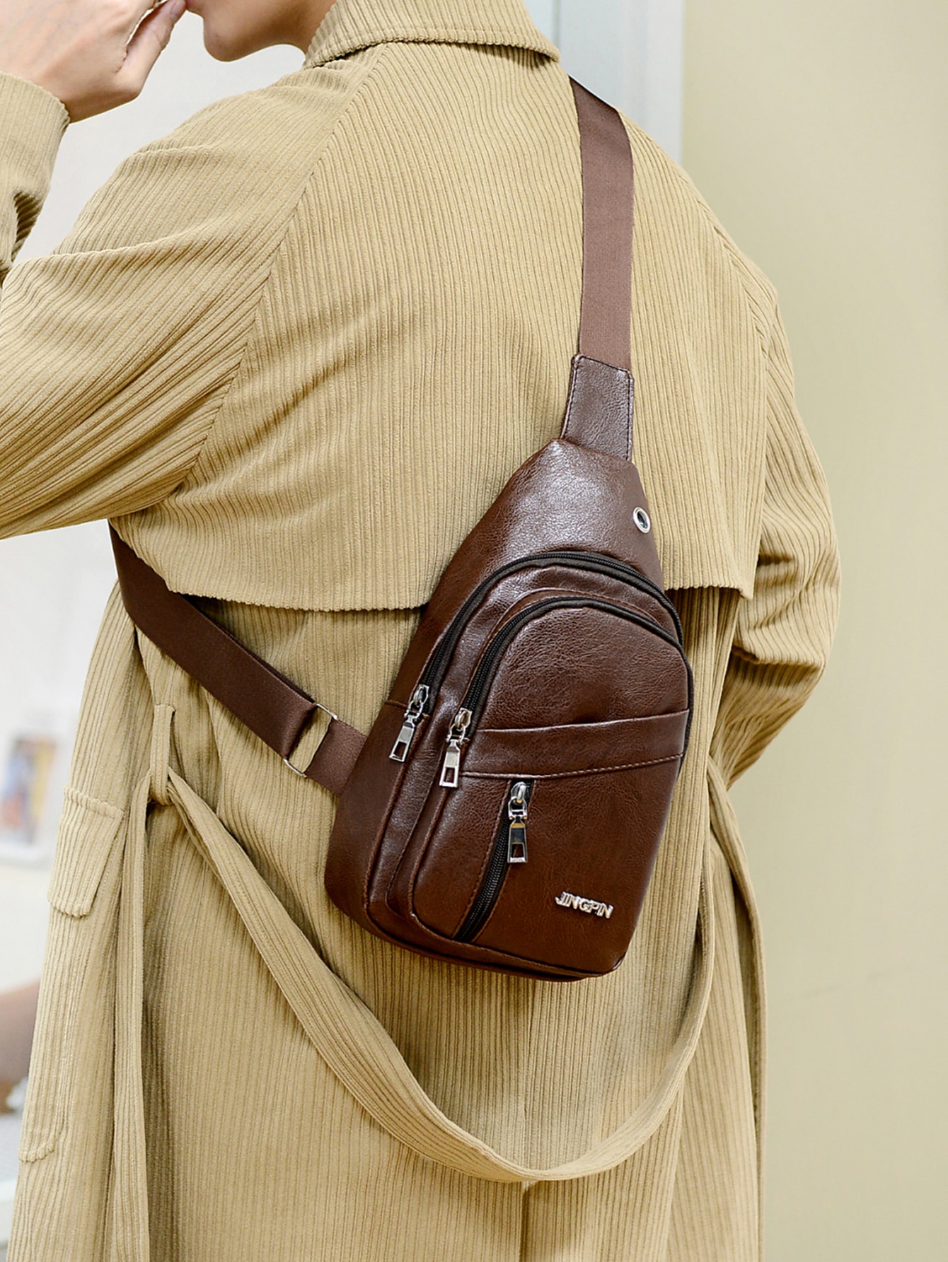 Модные винтажные поясные сумки для женщин и мужчин унисекс, кофейный коричневый цена и фото