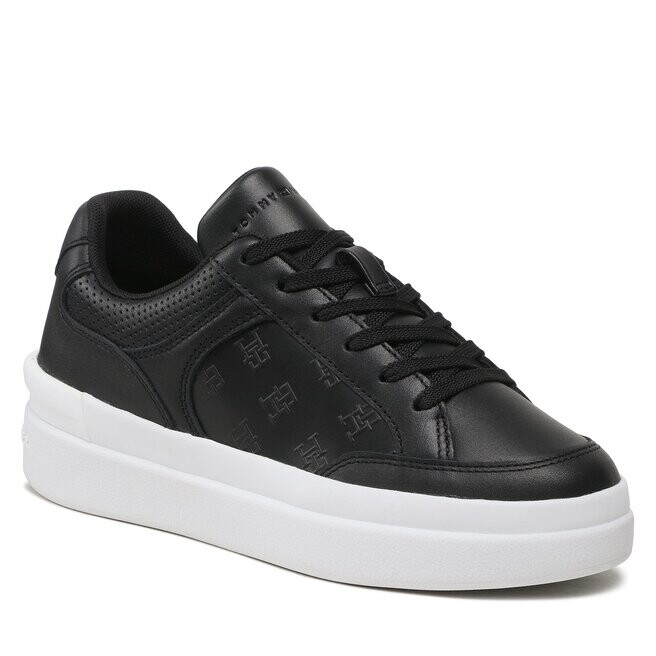 

Кроссовки Tommy Hilfiger EmbossedCourt, черный