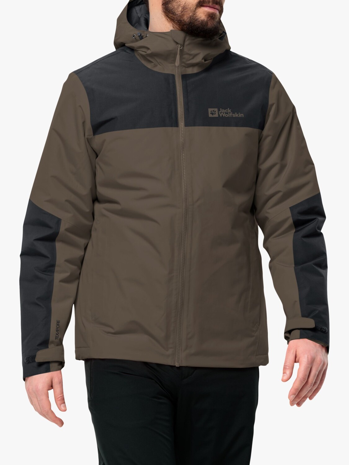 

Мужская водонепроницаемая куртка Jasper Jack Wolfskin, кофе