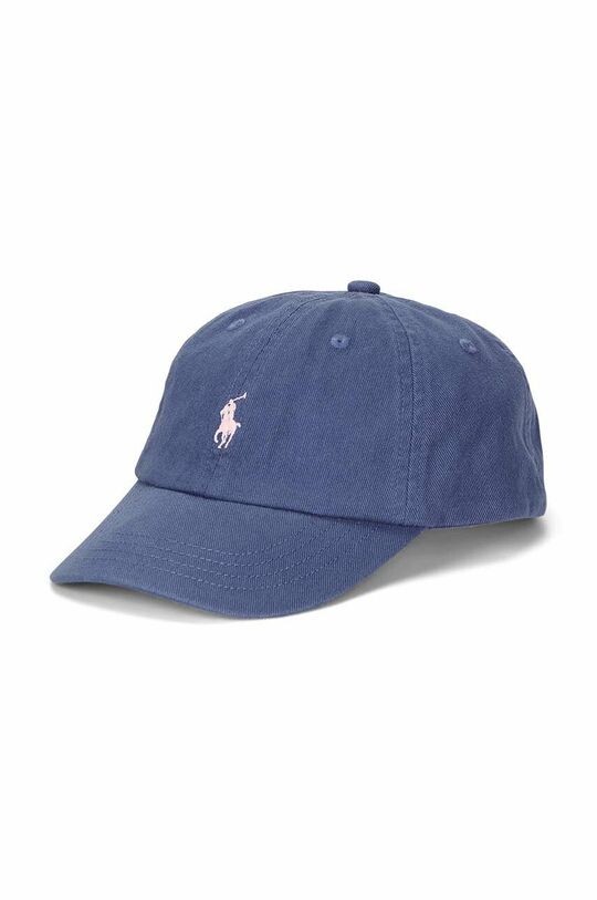 

Детская хлопковая шапочка Polo Ralph Lauren, темно-синий