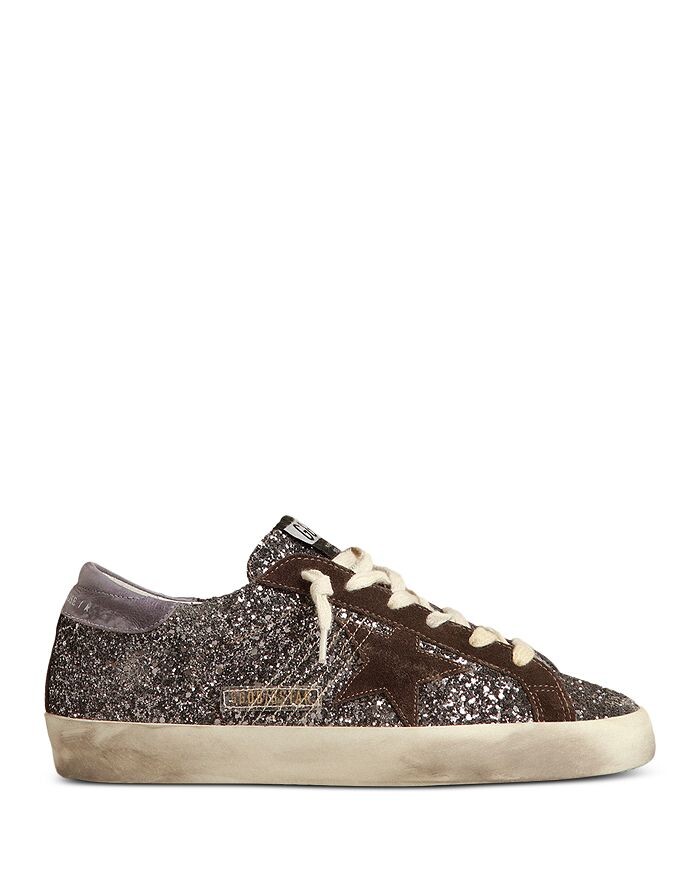 

Женские низкие кроссовки Super-Star с блестками Golden Goose