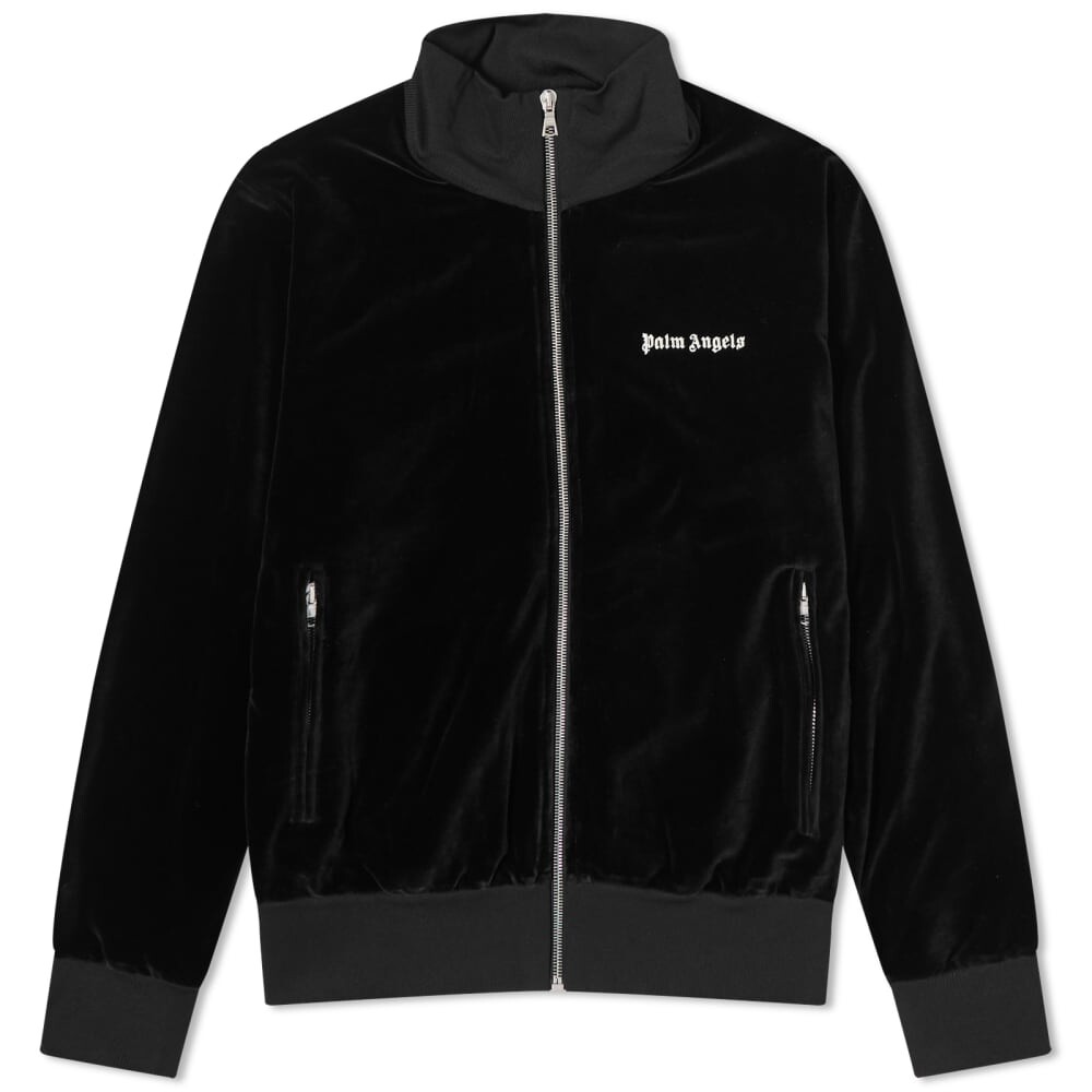 

Бархатная спортивная куртка Palm Angels, черный