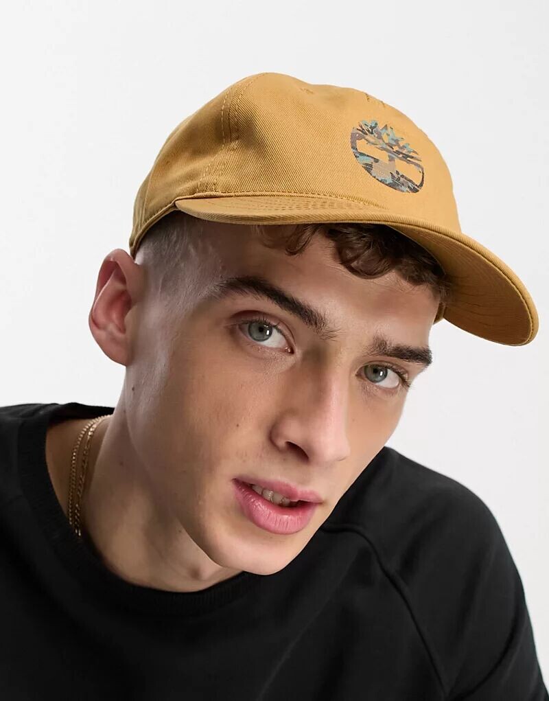 

Пшенично-коричневая кепка с логотипом Timberland Camo Tree