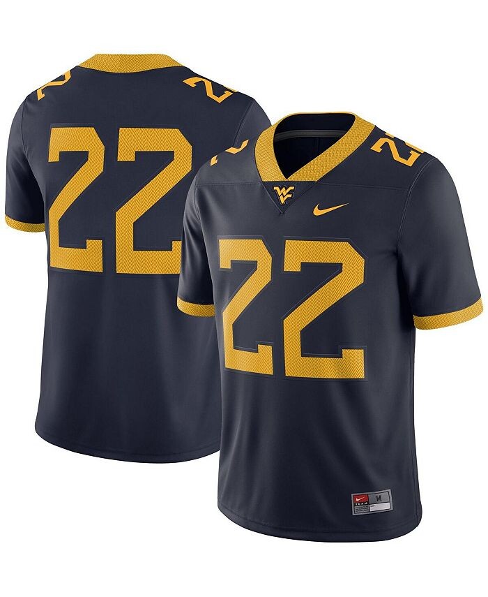

Мужская темно-синяя футболка West Virginia Mountaineers № 22 для домашней игры Nike, синий