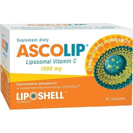 Липосомальный витамин С 1000мг 30 пакетиков по 5г AscoLip sunlipid липосомальный витамин c с натуральными ароматизаторами 30 пакетиков по 5 0 мл 0 17 унции