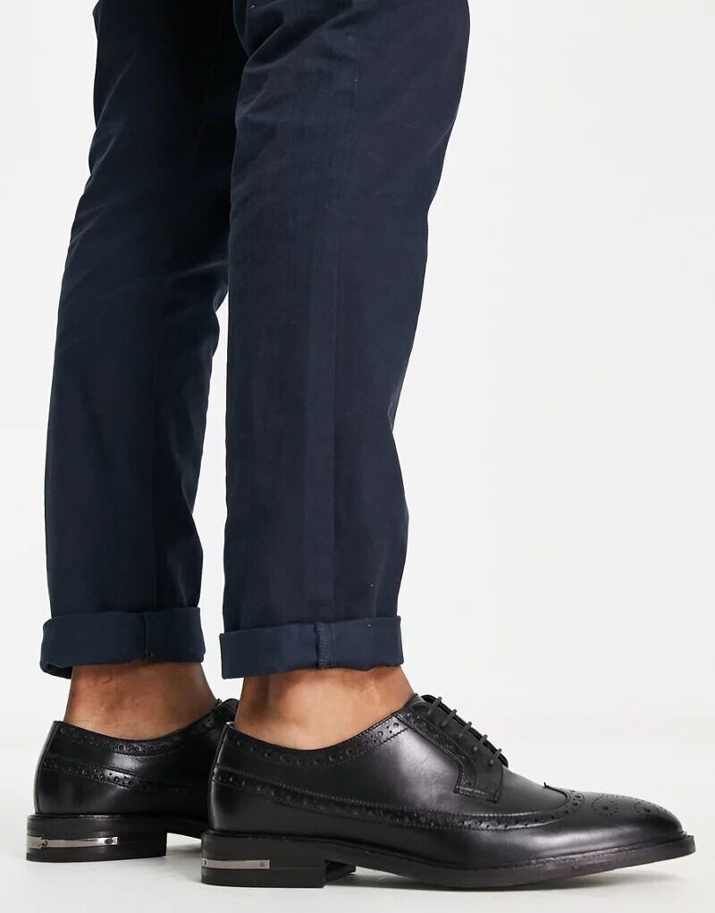 

Черные кожаные оксфорды WALK LONDON Oliver