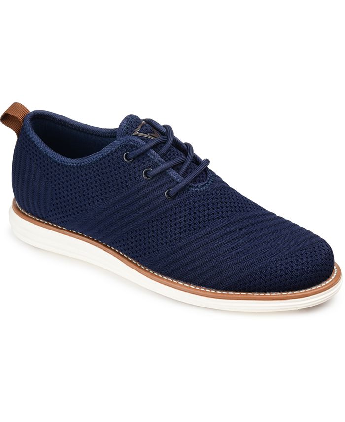 Мужские модельные туфли Novak широкой ширины Tru Comfort из пенопласта со шнуровкой и круглым носком Vance Co., синий