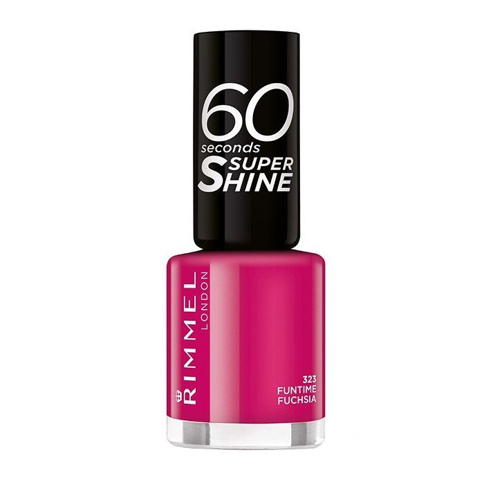 Лак для ногтей Esmalte de Uñas 60 Seconds Super Shine Rimmel, 323 Funtime Fuchsia rimmel london 60 seconds super shine 810 8 ml