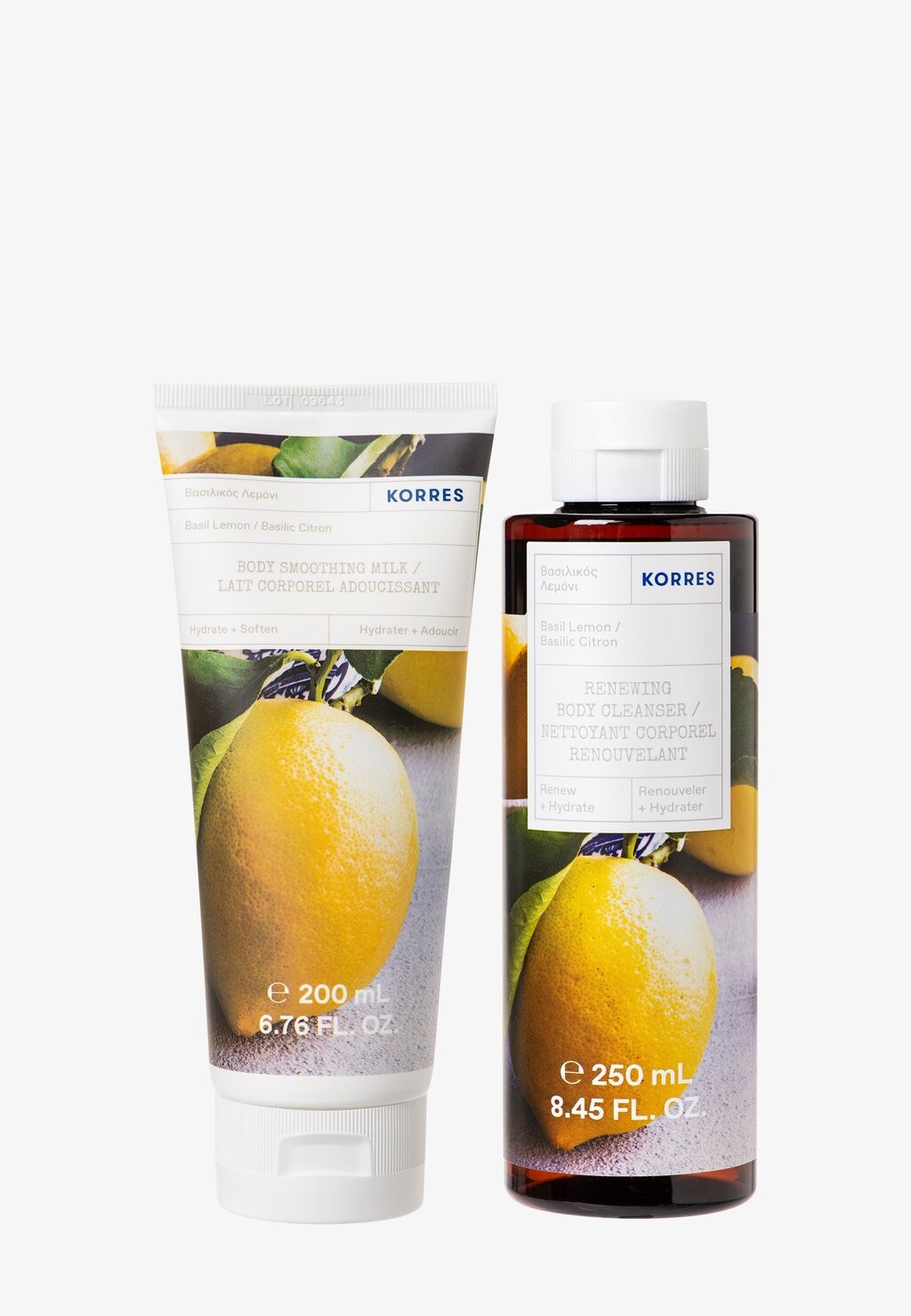 

Набор для ванны и тела Basil Lemon Bodycare Set KORRES