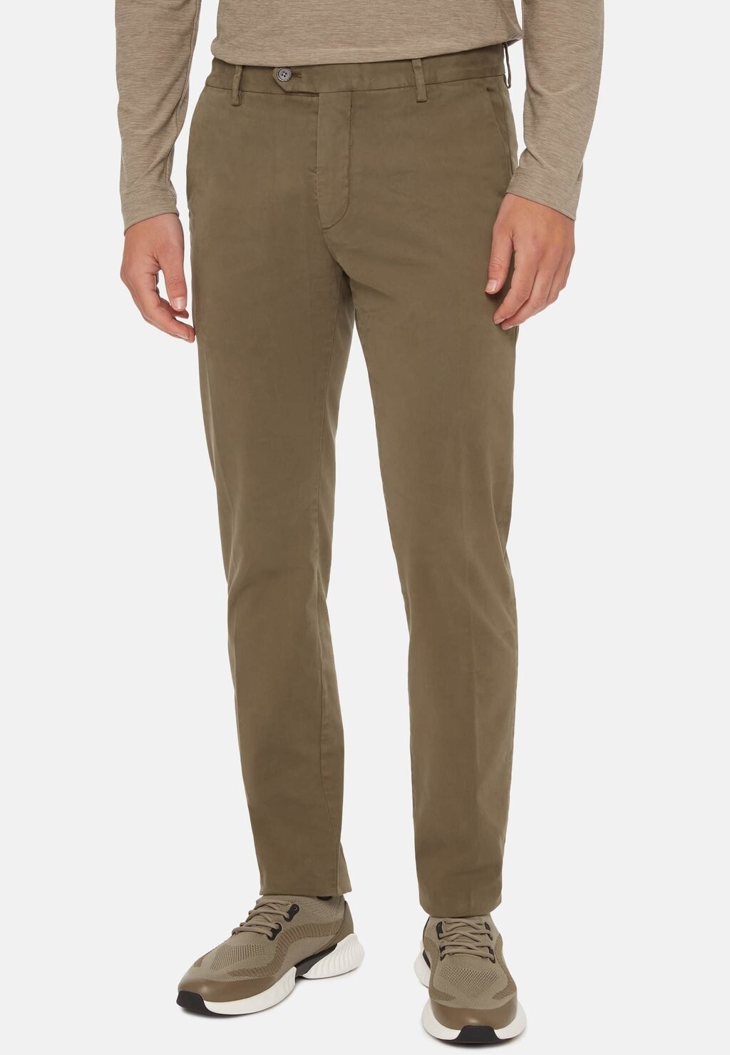 

Чиносы Stretch Boggi Milano, цвет military green