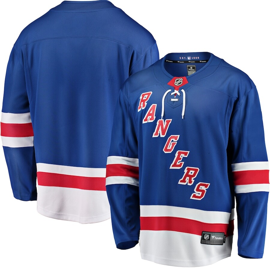 

Джерси Fanatics Branded New York Rangers, синий