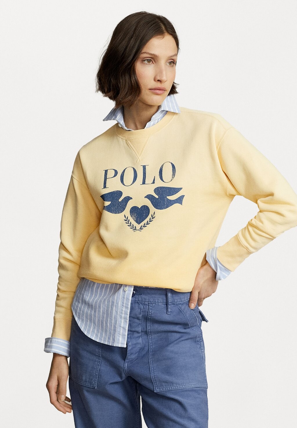 

Толстовка Polo Ralph Lauren Dove Long Sleeve, кукурузно-желтый