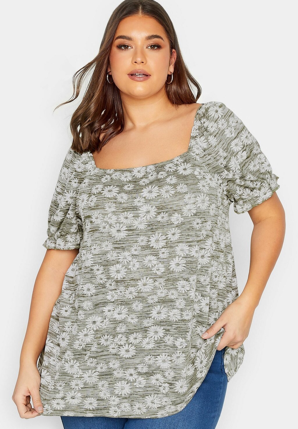 

Блузка Yours Clothing, серый