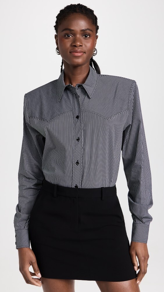 

Рубашка The Andamane Nashville Oversized Western, черный