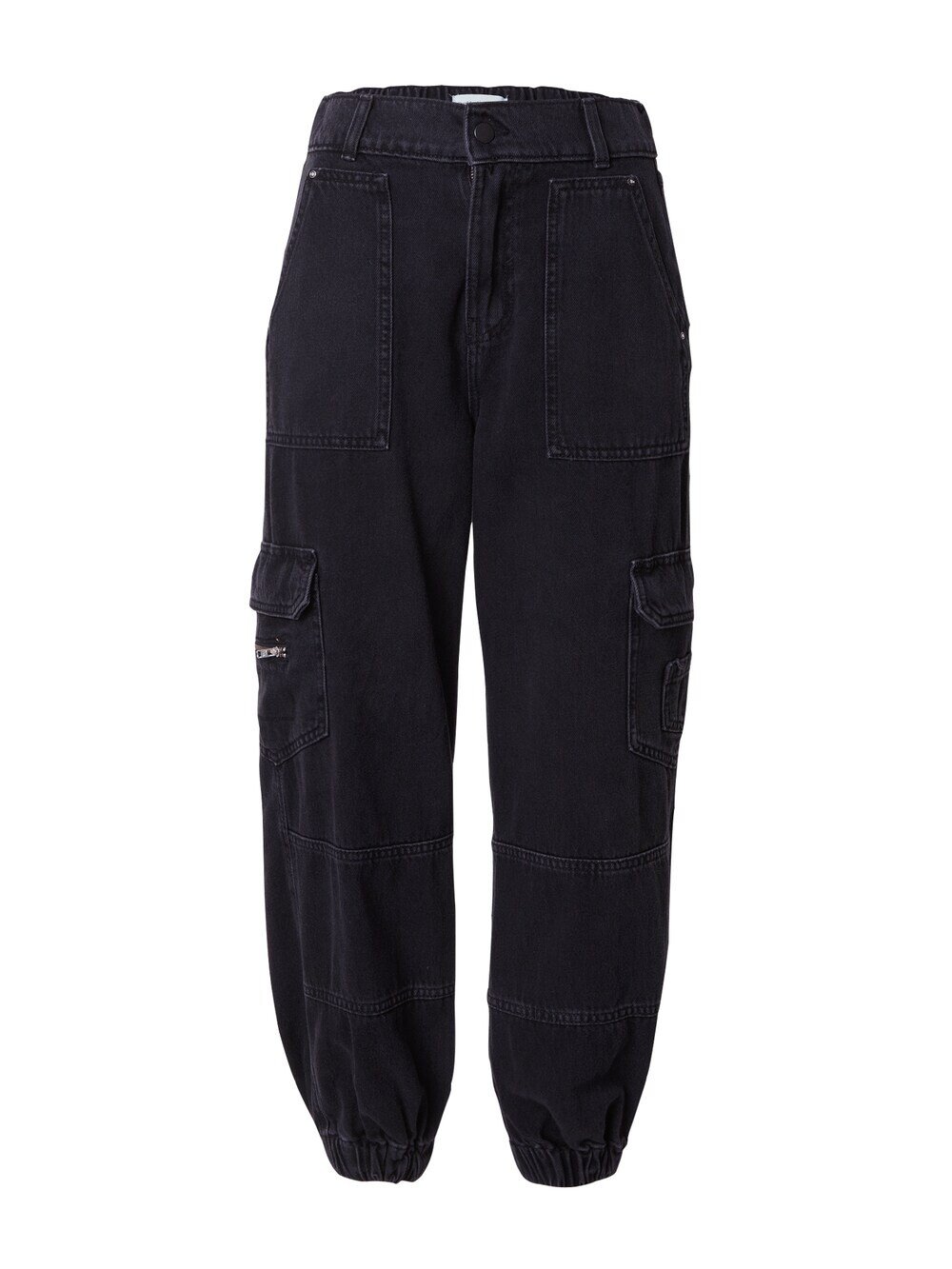 

Зауженные брюки-карго River Island OREO, черный
