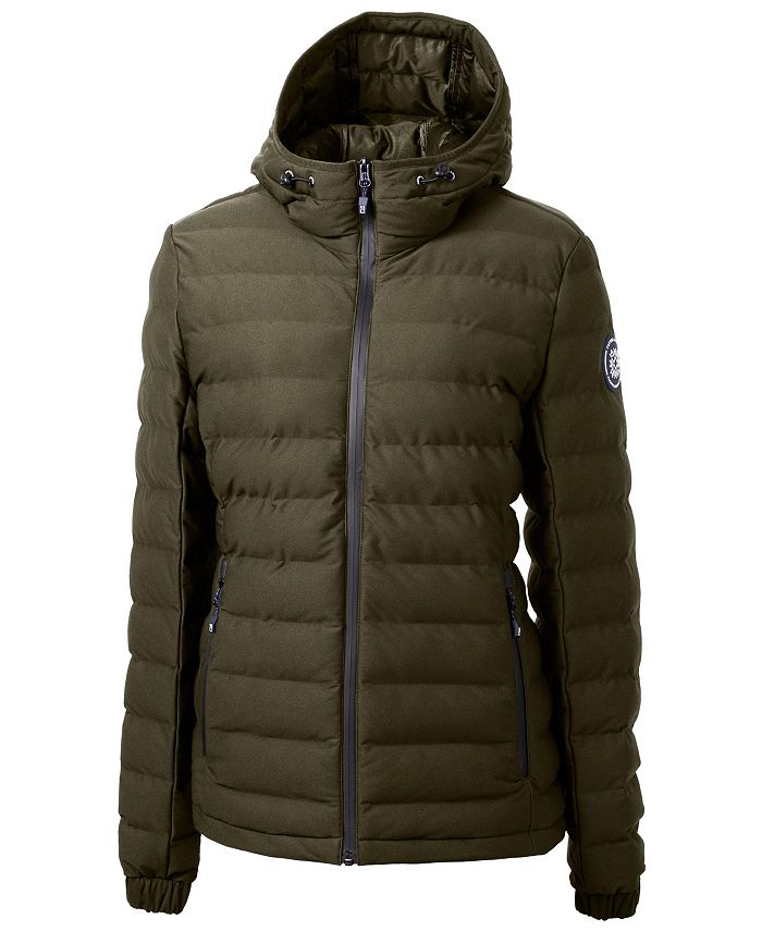 Женская утепленная куртка-пуховик Mission Ridge Repreve Eco Cutter & Buck, зеленый куртка утепленная женская columbia suttle mountain long insulated jacket синий размер 46