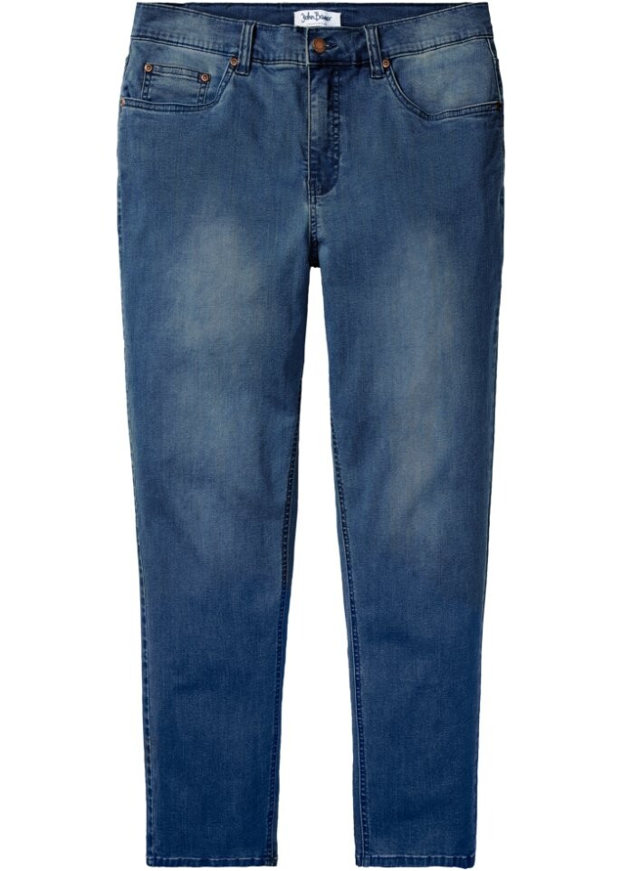 

Джинсы power stretch классического кроя с т-400 м зауженный комфортный крой John Baner Jeanswear, синий