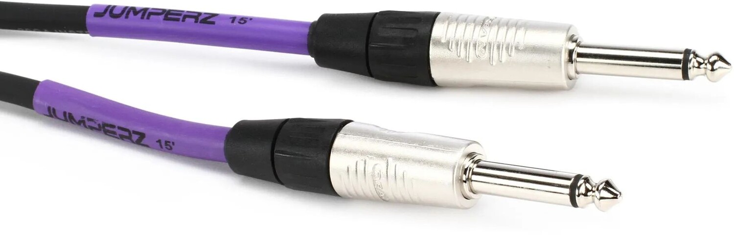 

JUMPERZ JBI-15 Blue Line, прямой инструментальный кабель — 15 футов