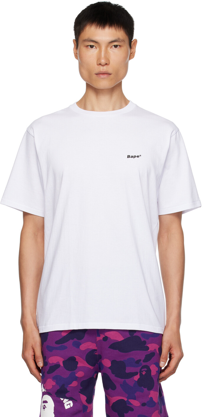

Белая футболка с граффити BAPE, Белый