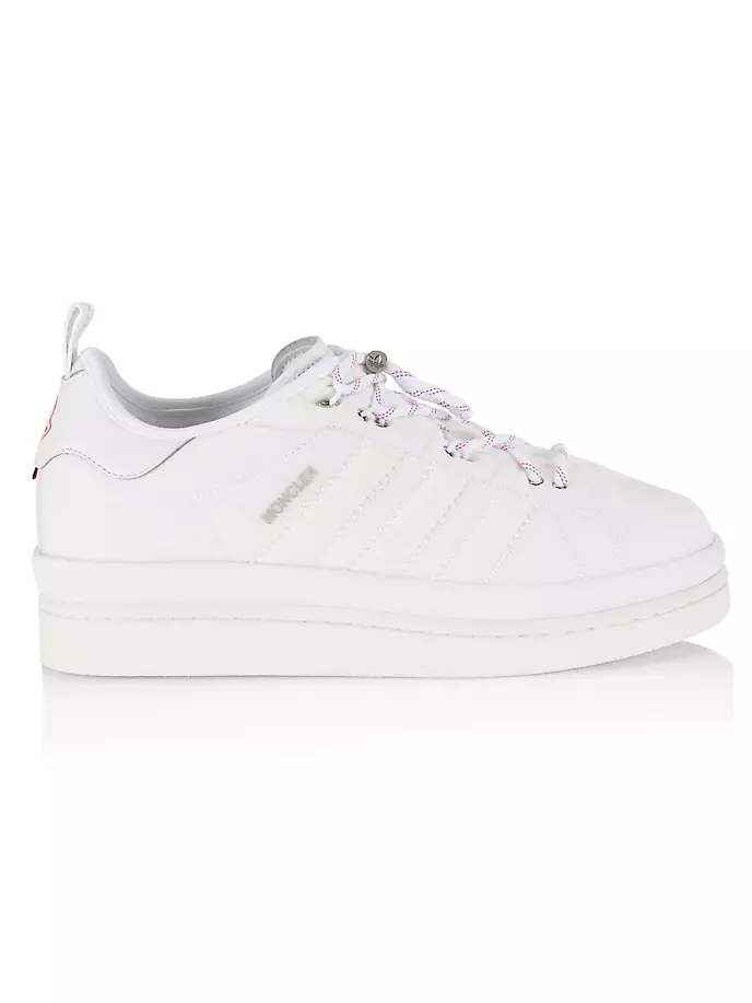 

Кожаные низкие кеды Campus Moncler x adidas Originals Moncler Genius, белый