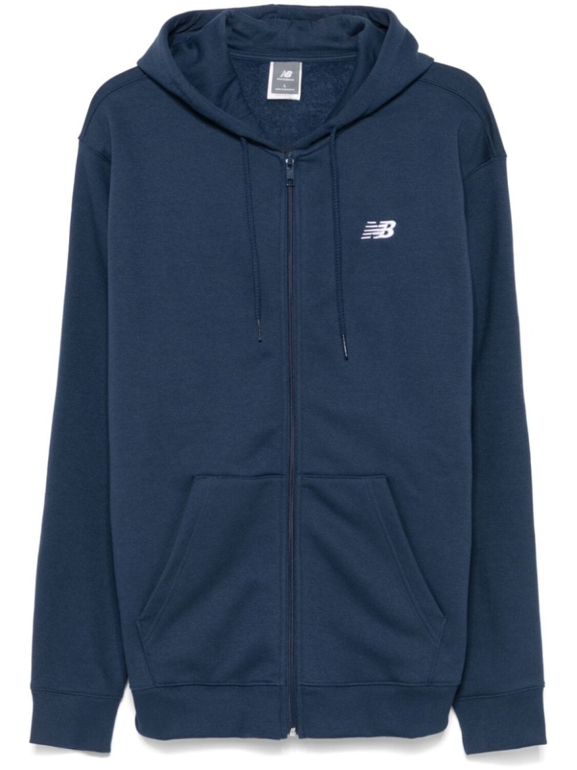 

Толстовка с капюшоном на молнии New Balance, синий