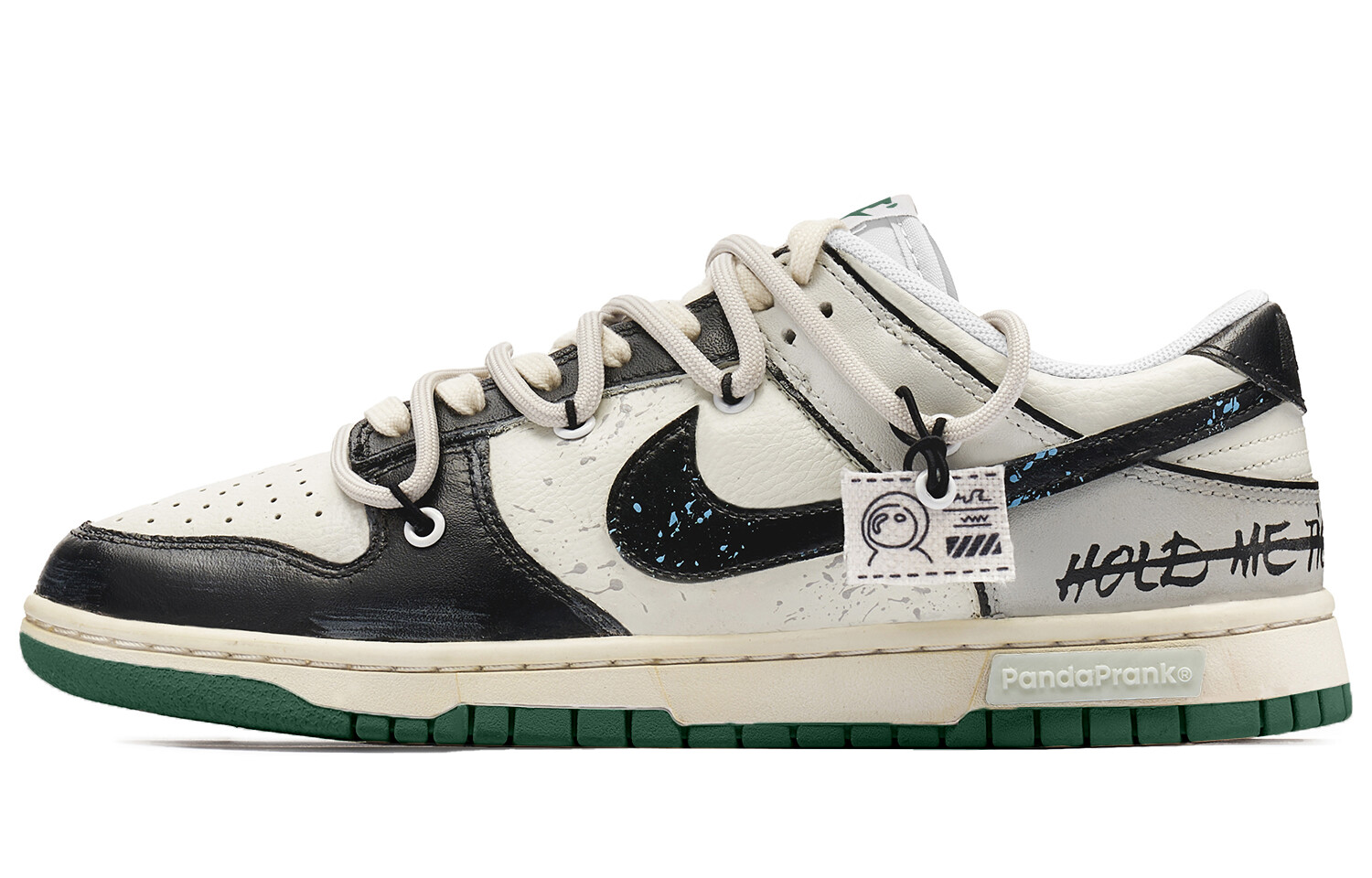 

Мужские кроссовки для скейтбординга Nike Dunk, Black/White/Green