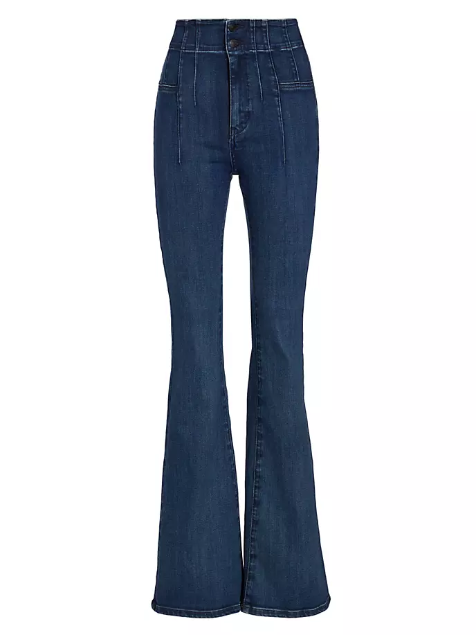 

Расклешенные джинсы Jayde с высокой талией Free People, цвет night sky